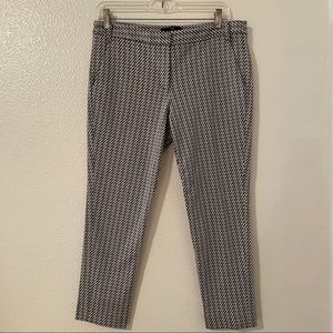 Tibi Black White Patterned Pants 8